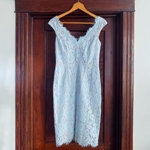 COPY - Eliza J light blue lace dress. Size 6